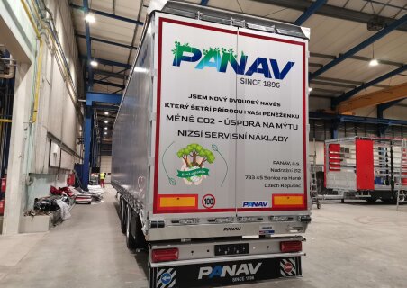 382 - Návěs valníkový dvouosý NVK30M